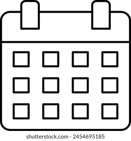 Calendar icon symbol vector image