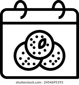 Calendar icon symbol vector image