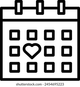 Símbolo de Vector de calendario Imagen