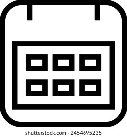 Símbolo de Vector de calendario Imagen