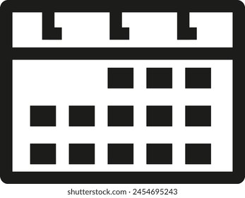 Símbolo de Vector de calendario Imagen
