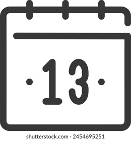 Calendar icon symbol vector image