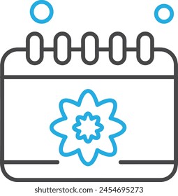 Calendar icon symbol vector image