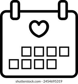Calendar icon symbol vector image