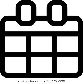 Calendar icon symbol vector image