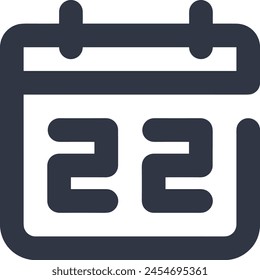Símbolo de Vector de calendario Imagen