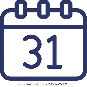 Símbolo de Vector de calendario Imagen