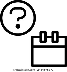 Símbolo de Vector de calendario Imagen