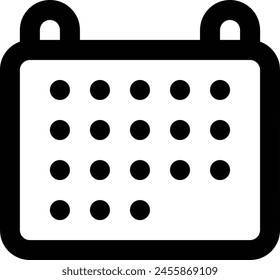 Símbolo de Vector de calendario Imagen