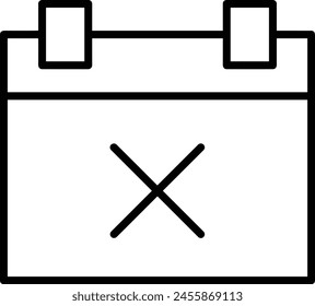 Calendar icon symbol vector image