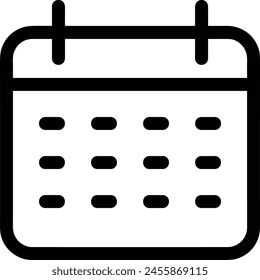 Calendar icon symbol vector image