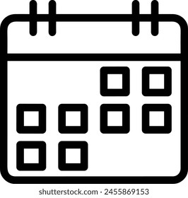 Calendar icon symbol vector image