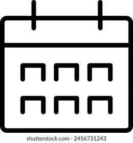 Símbolo de Vector de calendario Imagen