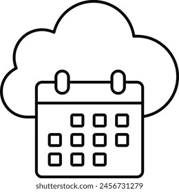 Calendar icon symbol vector image