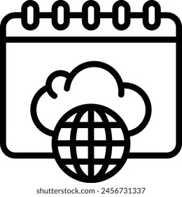 Calendar icon symbol vector image