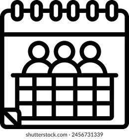 Calendar icon symbol vector image