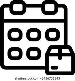 Calendar icon symbol vector image