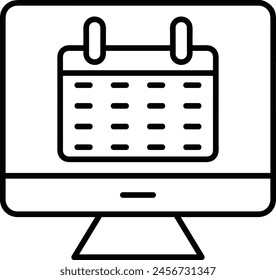 Calendar icon symbol vector image
