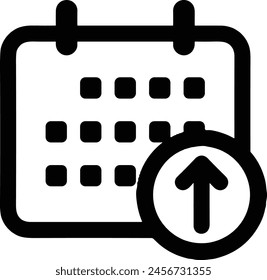 Símbolo de Vector de calendario Imagen