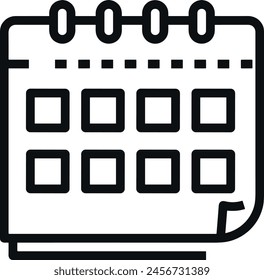 Calendar icon symbol vector image