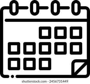 Calendar icon symbol vector image