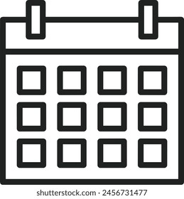 Calendar icon symbol vector image