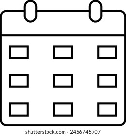 Calendar icon symbol vector image