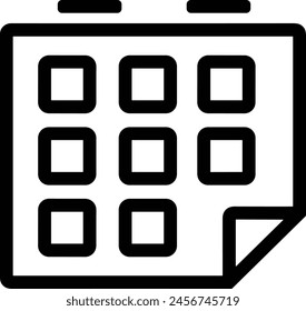Símbolo de Vector de calendario Imagen