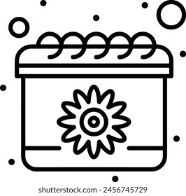 Calendar icon symbol vector image