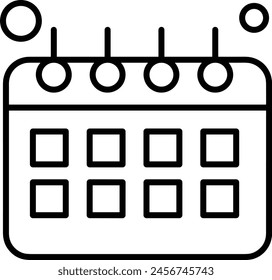 Calendar icon symbol vector image