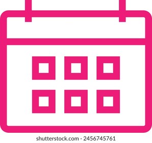 Calendar icon symbol vector image