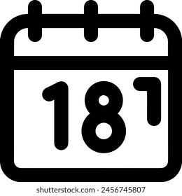 Símbolo de Vector de calendario Imagen