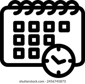 Calendar icon symbol vector image