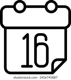 Calendar icon symbol vector image