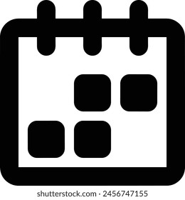 Calendar icon symbol vector image