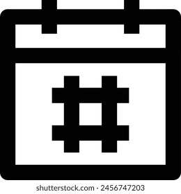 Calendar icon symbol vector image