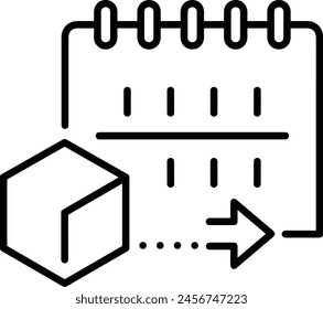 Calendar icon symbol vector image