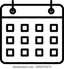 Calendar icon symbol vector image