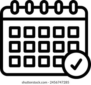 Símbolo de Vector de calendario Imagen