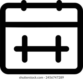 Calendar icon symbol vector image