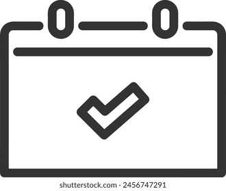 Símbolo de Vector de calendario Imagen