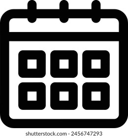 Calendar icon symbol vector image