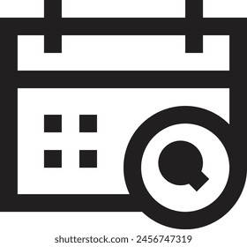 Calendar icon symbol vector image