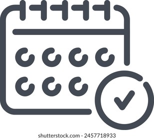 Símbolo de Vector de calendario Imagen