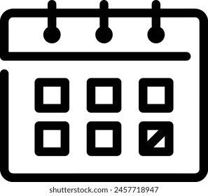 Calendar icon symbol vector image