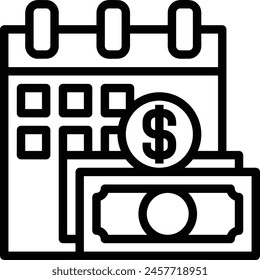 Calendar icon symbol vector image