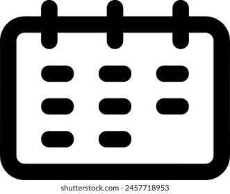 Calendar icon symbol vector image