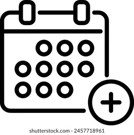 Calendar icon symbol vector image