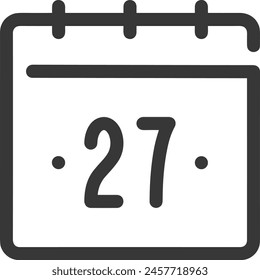 Calendar icon symbol vector image