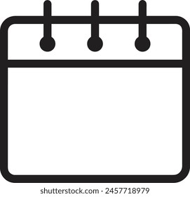 Calendar icon symbol vector image